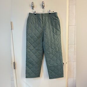 Loeffler Randall Quilted Sage Pants